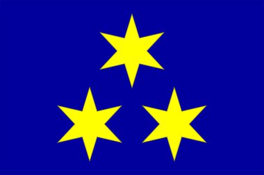 Karadağ'da Budva Belediyesi bayrağı