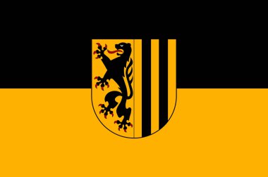 Almanya 'da Saxony bölgesindeki Dresden bayrağı
