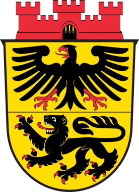 Kuzey Ren-Vestfalya eyaletindeki Dueren şehrinin arması, Almanya
