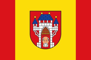 Lower Saxony, Almanya bölgesindeki Vechta bayrağı