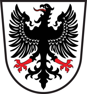 Rheland-Pfalz,Germ'deki Ingelheim Rhein arması
