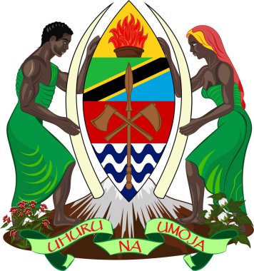 Coat of arms of United Republic of Tanzania clipart