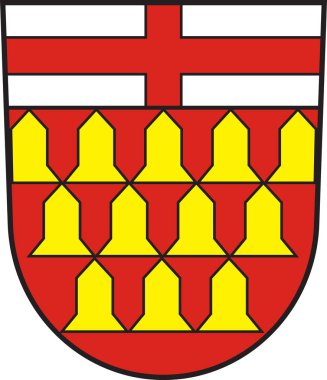 Almanya'da Saarland Merzig-Wadern Wadern Wadern arması