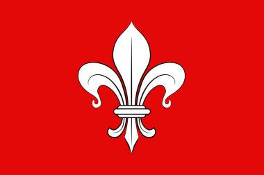 Hauts-de-France Nord 'deki Lille bayrağı Fransa 'nın bir bölgedir