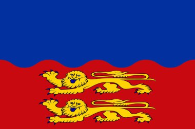 Normandiya 'daki Calvados bayrağı Fransa 'nın bir bölgedir