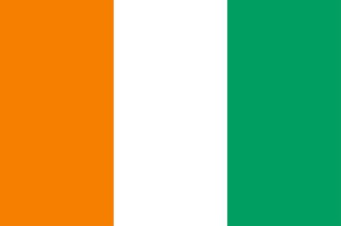 Flag of Ivory Coast clipart