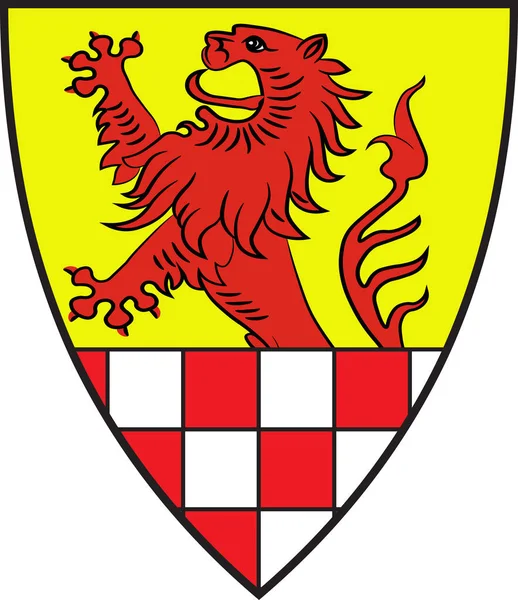 Unna címere Észak-Rajna-Vesztfáliában, Németország — Stock Vector