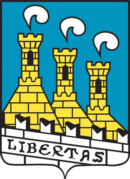 Escudo de la Ciudad de San Marino — Vector de stock
