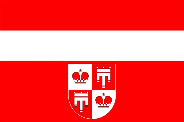 Bandeira de Vaduz em Liechtenstein — Vetor de Stock