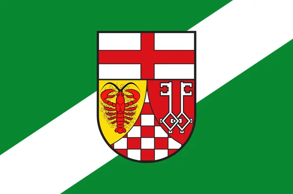 Bandeira de Bernkastel-Wittlich in Rhineland-Palatinate, Alemanha — Vetor de Stock