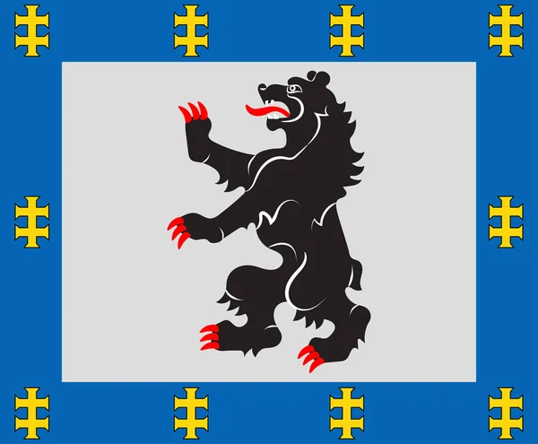 Vlag van Siauliai County in Litouwen — Stockvector