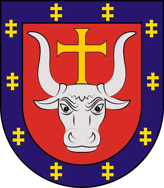 Herb powiatu kowieńskiego na Litwie — Wektor stockowy