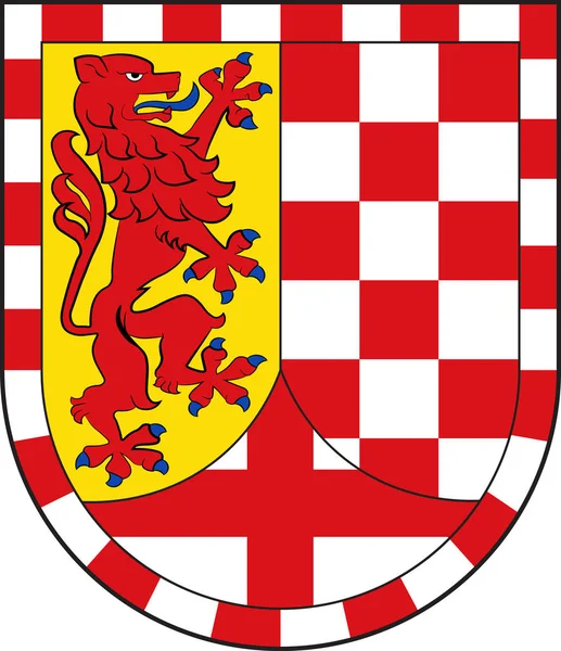 Escudo de Herrstein en Birkenfeld de Renania-Palatinado , — Vector de stock