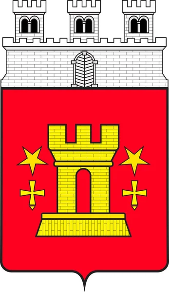 Escudo de armas de Bitburg en Eifelkreis Bitburg-Pruem en Renania — Archivo Imágenes Vectoriales