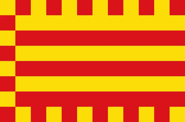 西班牙阿尔特·恩帕尔达旗 — 图库矢量图片