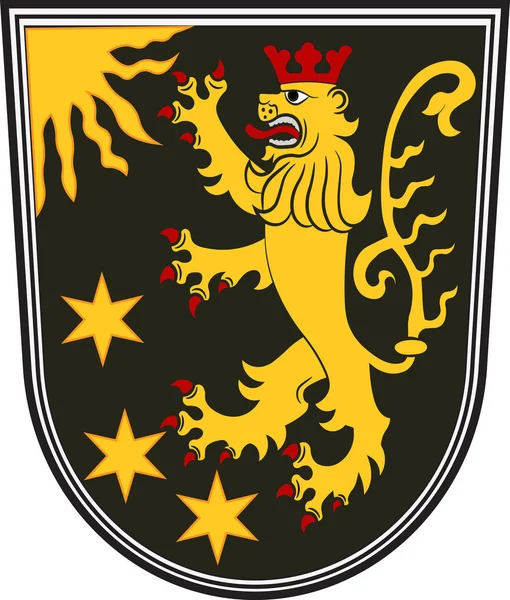 Escudo de Osthofen en Alzey-Worms en Renania-Palatinado , — Archivo Imágenes Vectoriales