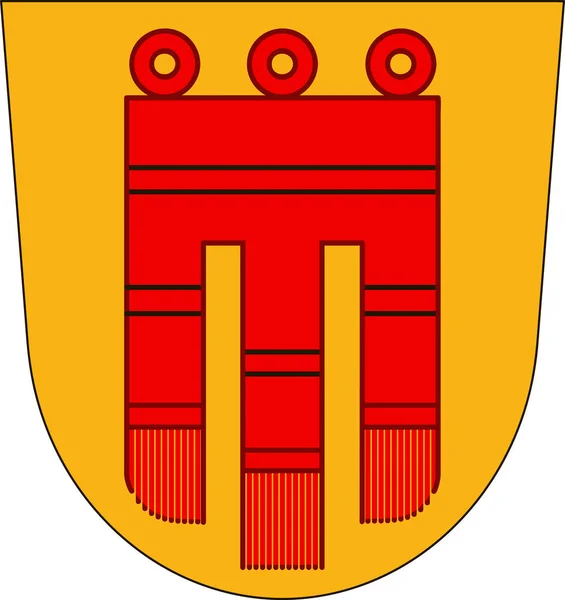 Герб города Боблинген в Баден-Вюртемберге, Германия — стоковый вектор