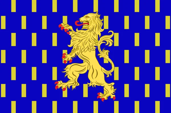 Flag of Nevers in Nievre in Burgundy, France — Stock Vector