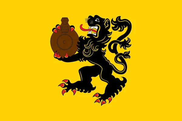 Bandeira de Frechen in North Rhine-Westphalia, Alemania —  Vetores de Stock