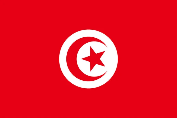 Bandera de Túnez — Archivo Imágenes Vectoriales