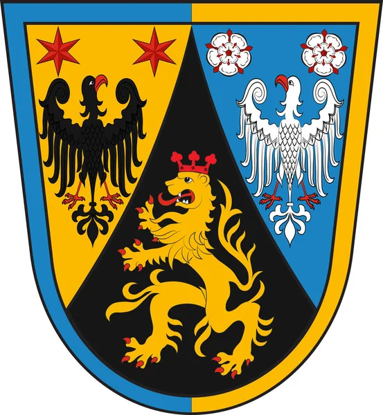 Herb Rhein-Selz w Mainz-Bingen w Nadrenii-Palatynacie, — Wektor stockowy