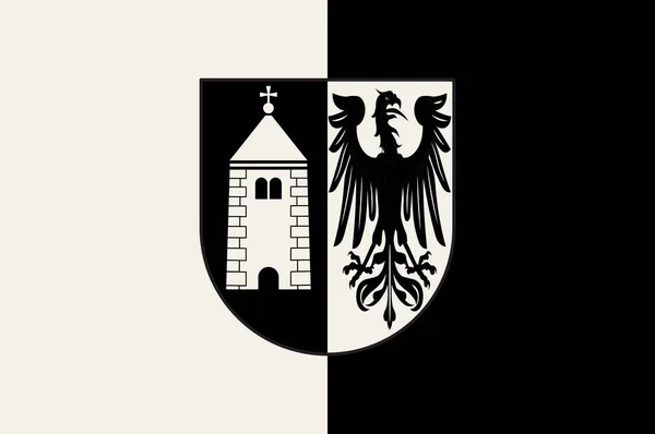 독일 노르트라인베스트팔렌의 와일러스위스트 시의 국기 — 스톡 벡터