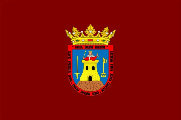 Lorcova vlajka v kraji Murcia — Stockový vektor