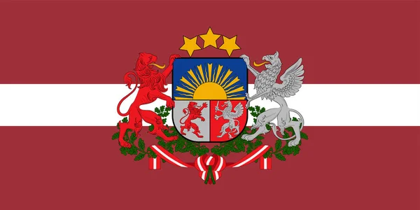 Drapelul Letoniei — Vector de stoc