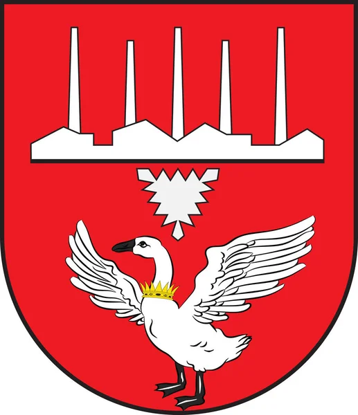 Escudo de Neumuenster en Schleswig-Holstein en Alemania — Vector de stock