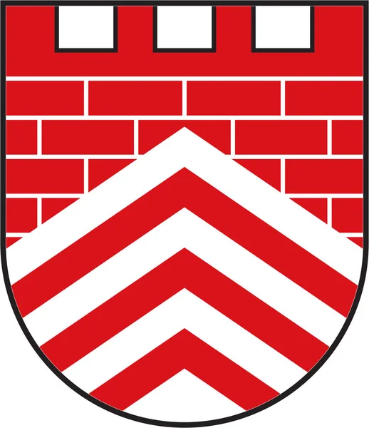 Escudo de armas de Borgholzhausen en Renania del Norte-Westfalia, Alemán — Archivo Imágenes Vectoriales