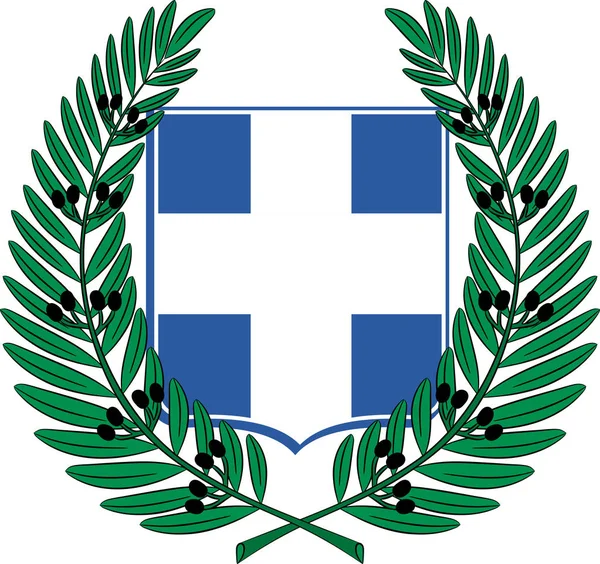 Griechisches Wappen — Stockvektor