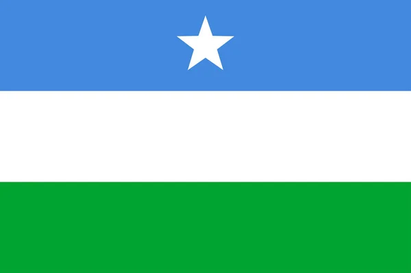 Bandiera dello Stato del Puntland in Somalia — Vettoriale Stock