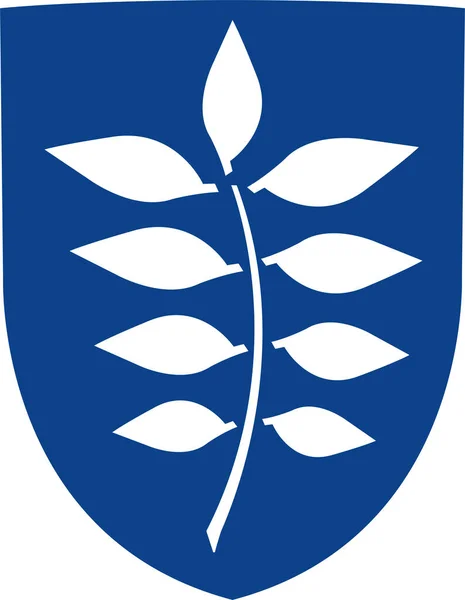 Escudo de Rudersdal es un municipio de Dinamarca. — Vector de stock