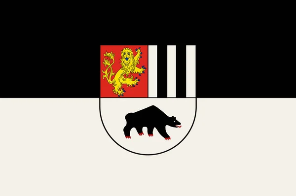 Vlajka Bad Berleburgu v Severním Porýní-Vestfálsku, Německo — Stockový vektor