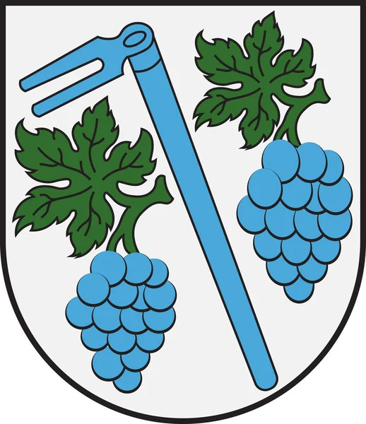 Gundersheim címere az Alzey-Worms régióban, Rajna-vidék-Palatina tartományban — Stock Vector