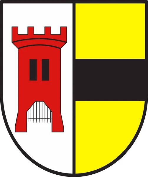 Escudo de armas de Moers en Renania del Norte-Westfalia, Alemania — Vector de stock