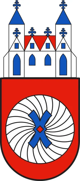 Escudo de Hamelin en Baja Sajonia, Alemania — Vector de stock