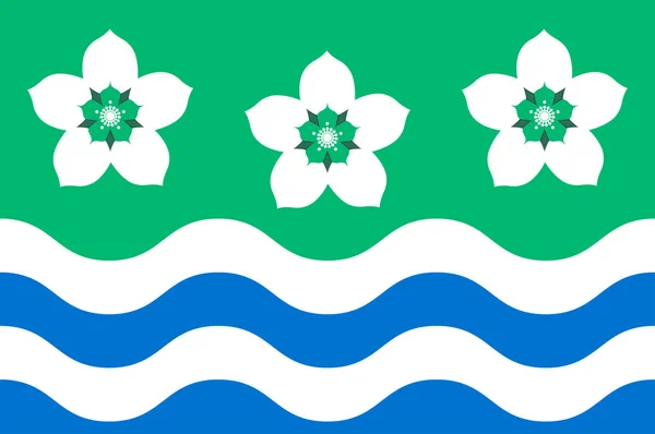 Cumberland zászlaja Angliában — Stock Vector