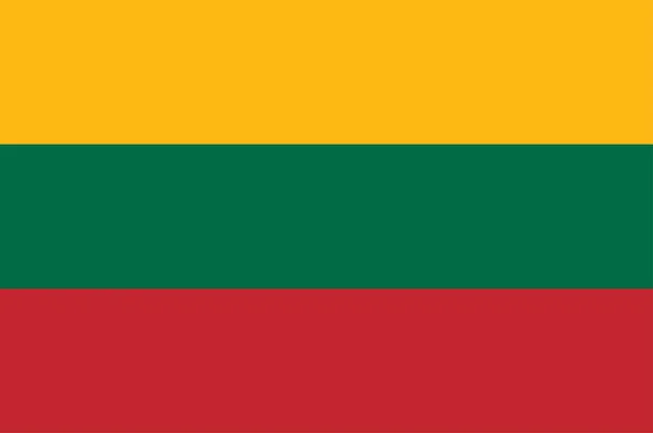 Bandera de lithuania — Vector de stock