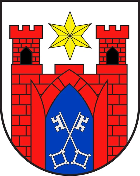 Coat of arms of Luebbecke in North Rhine-Westphalia, Germany — Stock Vector