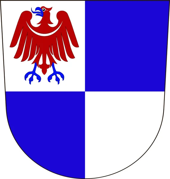 Εθνόσημο του Σβαργκβαλντ-Μπαάρ στο Μπάντεν-Βυρτεμβέργη, Γερμανία — Διανυσματικό Αρχείο