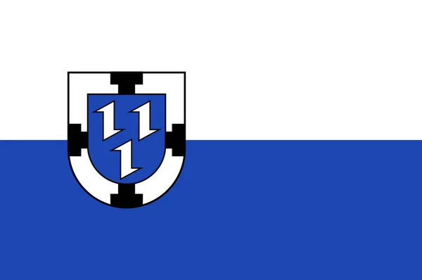 Bottrop flagga i Nordrhein-Westfalen, Tyskland — Stock vektor