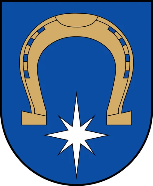 Wappen der Stadt utena in Litauen — Stockvektor