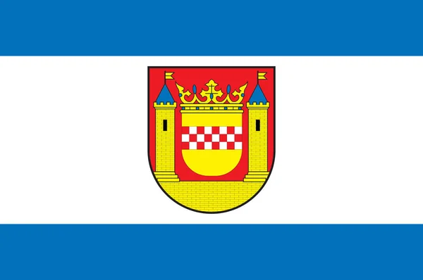 Σημαία του Πλέβερτεμεν στη Βόρεια Ρηνανία-Βεστφαλία, Γερμανία — Διανυσματικό Αρχείο