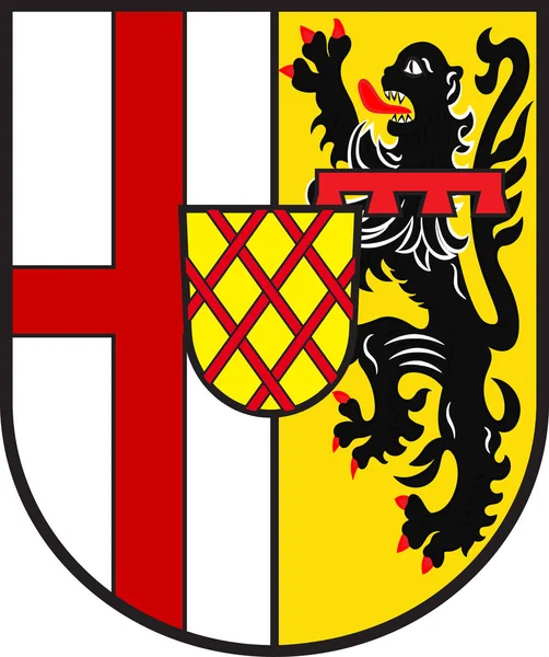 ラインラント・パラティネートのヴァルカニフェルの紋章、ドイツ — ストックベクタ