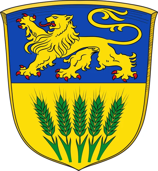 WOLFENBUETTEL címere Alsó-Szászországban, Németország — Stock Vector