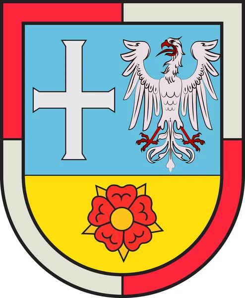 Herb Dannstadt-Schauernheim (Rhein-Pfalz)-powiat Ren — Wektor stockowy