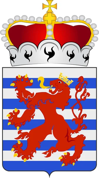 Escudo de Luxemburgo en Bélgica — Vector de stock