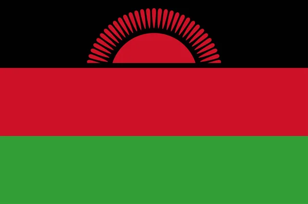マラウイの国旗 — ストックベクタ