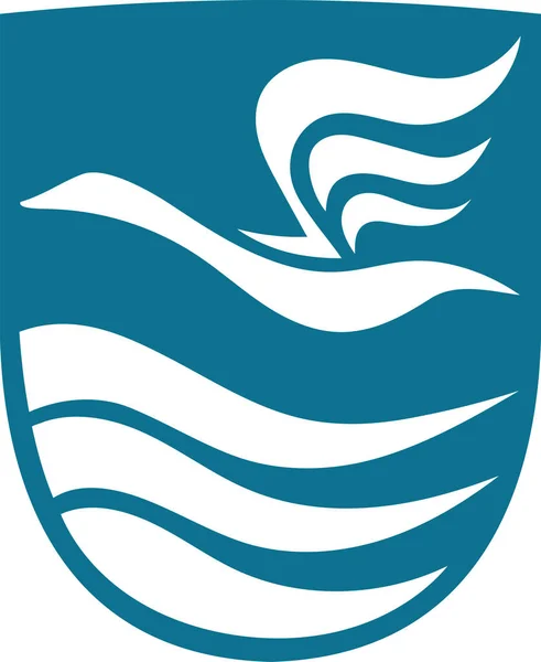 Escudo de armas de Fureso es un municipio de Dinamarca — Vector de stock